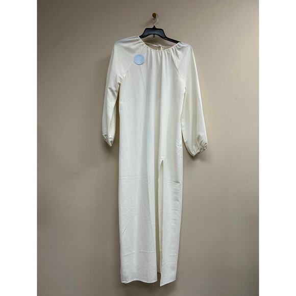 HILL HOUSE Simone Coconut Milk LS Maxi Dress M - NWT - Picture 3 of 4